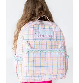 Sugar Bee Clothing Sugar Bee - Pink Plaid Backpack