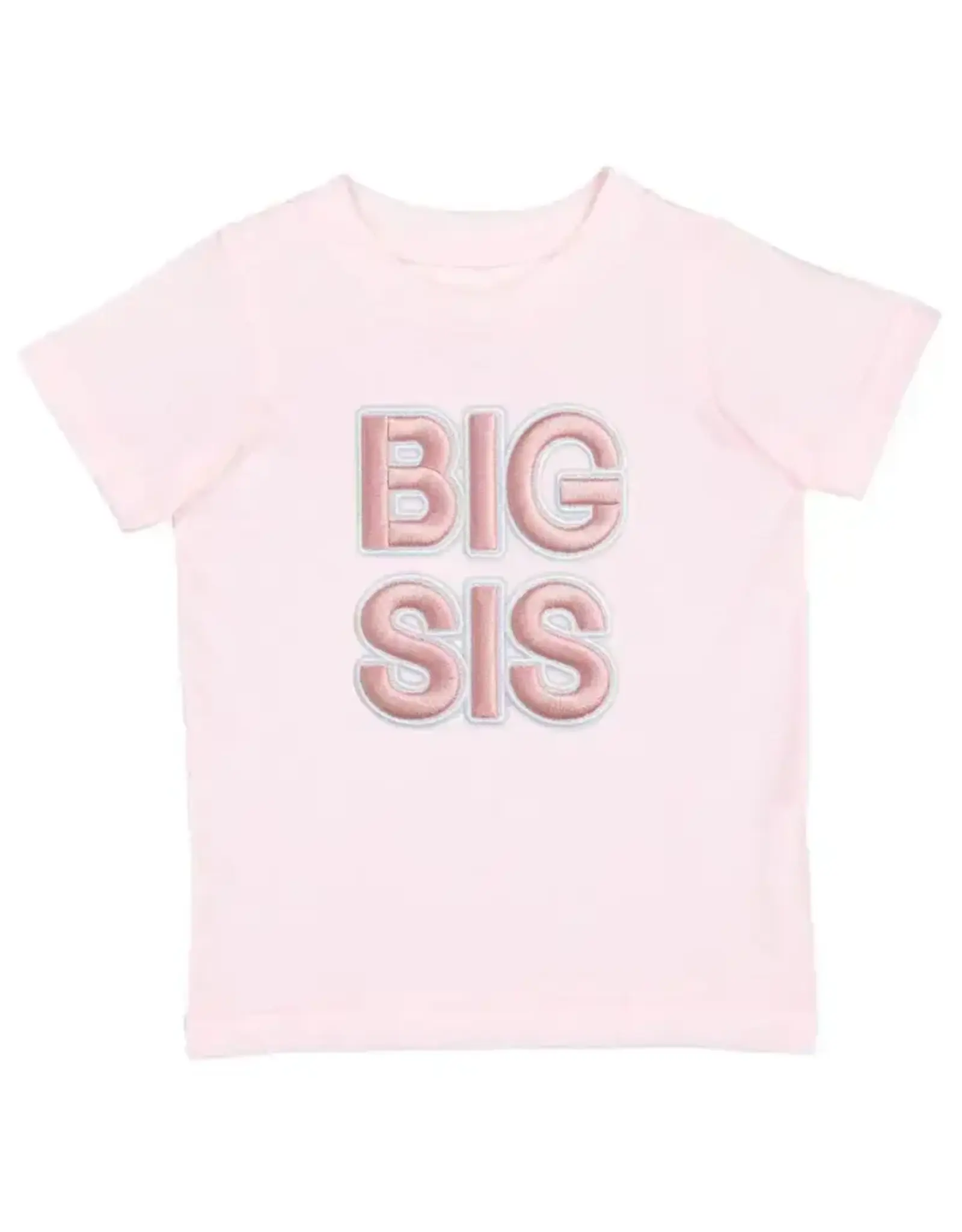 Sweet Wink Sweet Wink- Big Sis Embroidered Patch S/S TShirt