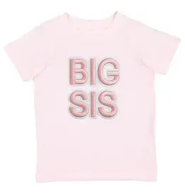 Sweet Wink Sweet Wink- Big Sis Embroidered Patch S/S TShirt