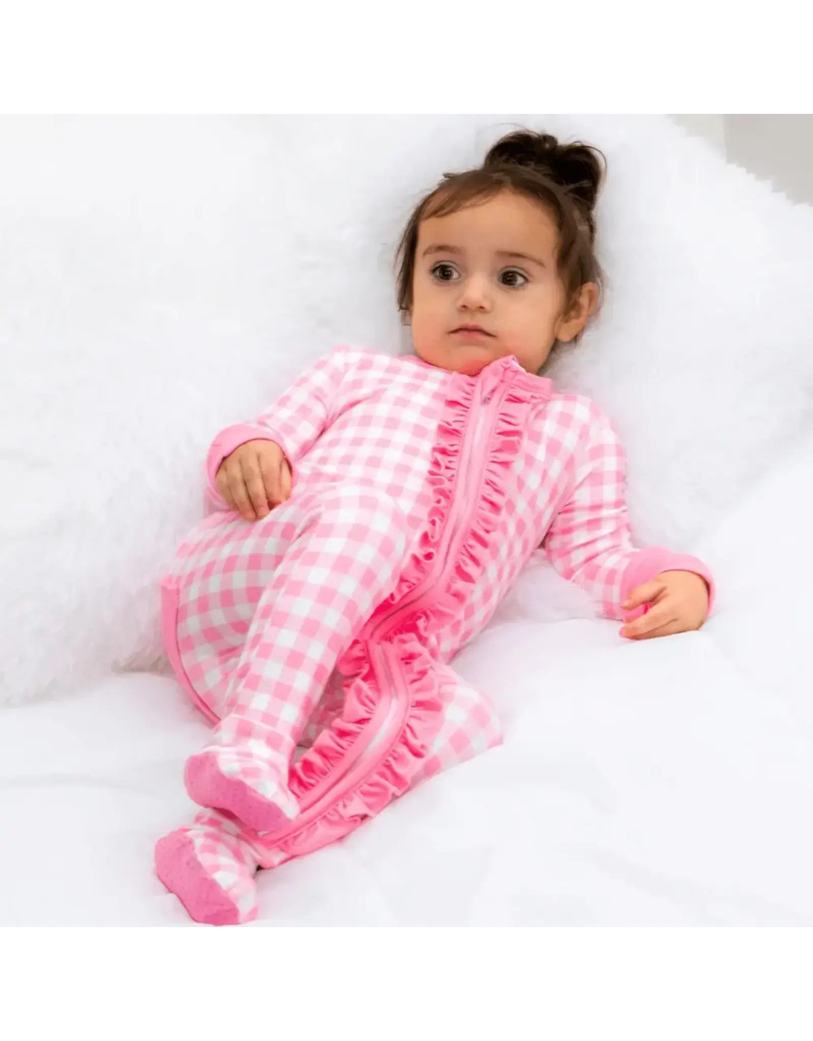Sugar Bee Clothing Sugar Bee- Pink Gingham Zippy