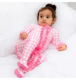Sugar Bee Clothing Sugar Bee- Pink Gingham Zippy