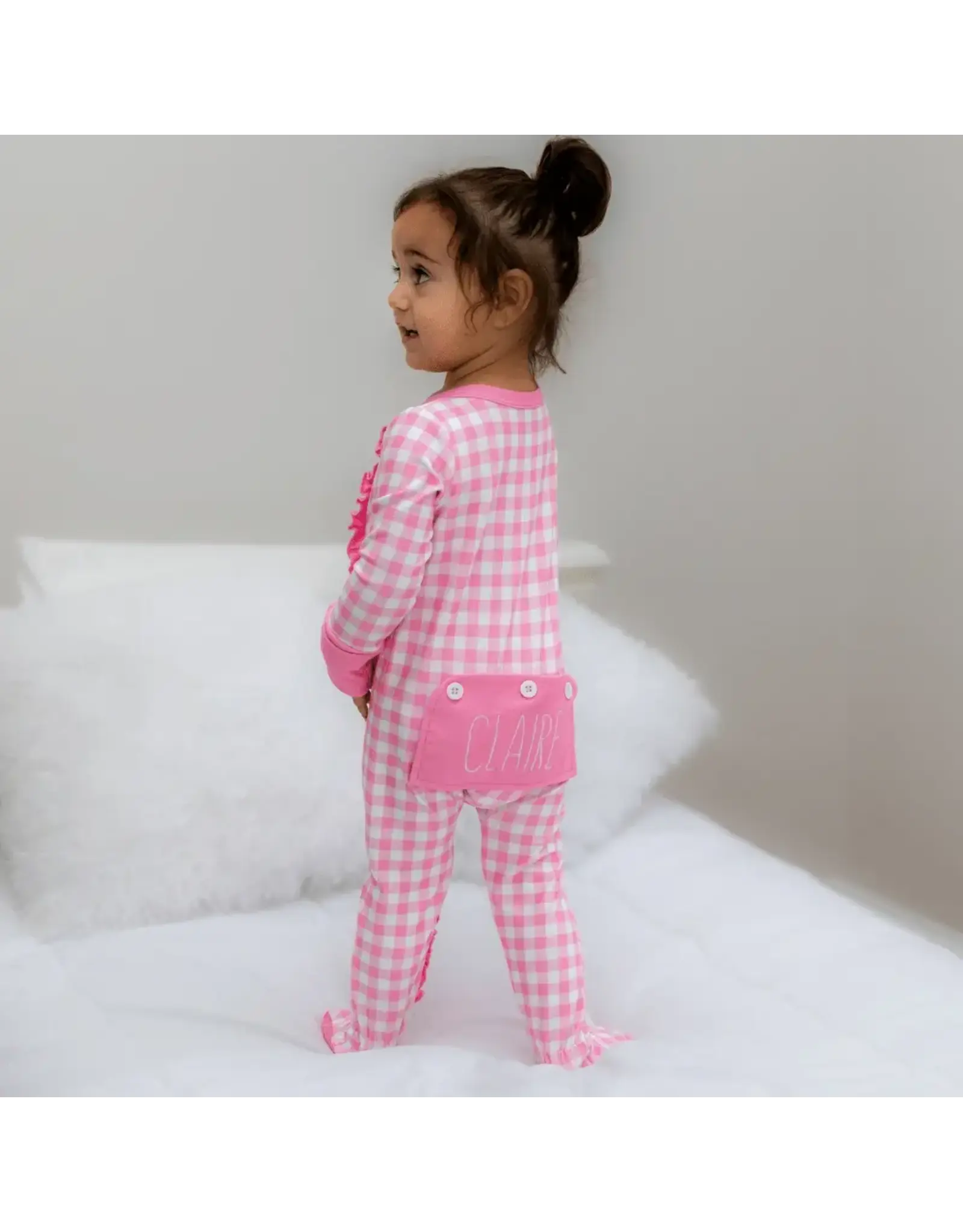 Sugar Bee Clothing Sugar Bee- Pink Gingham Zippy