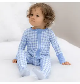 Sugar Bee Clothing Sugar Bee- Blue Gingham Zippy