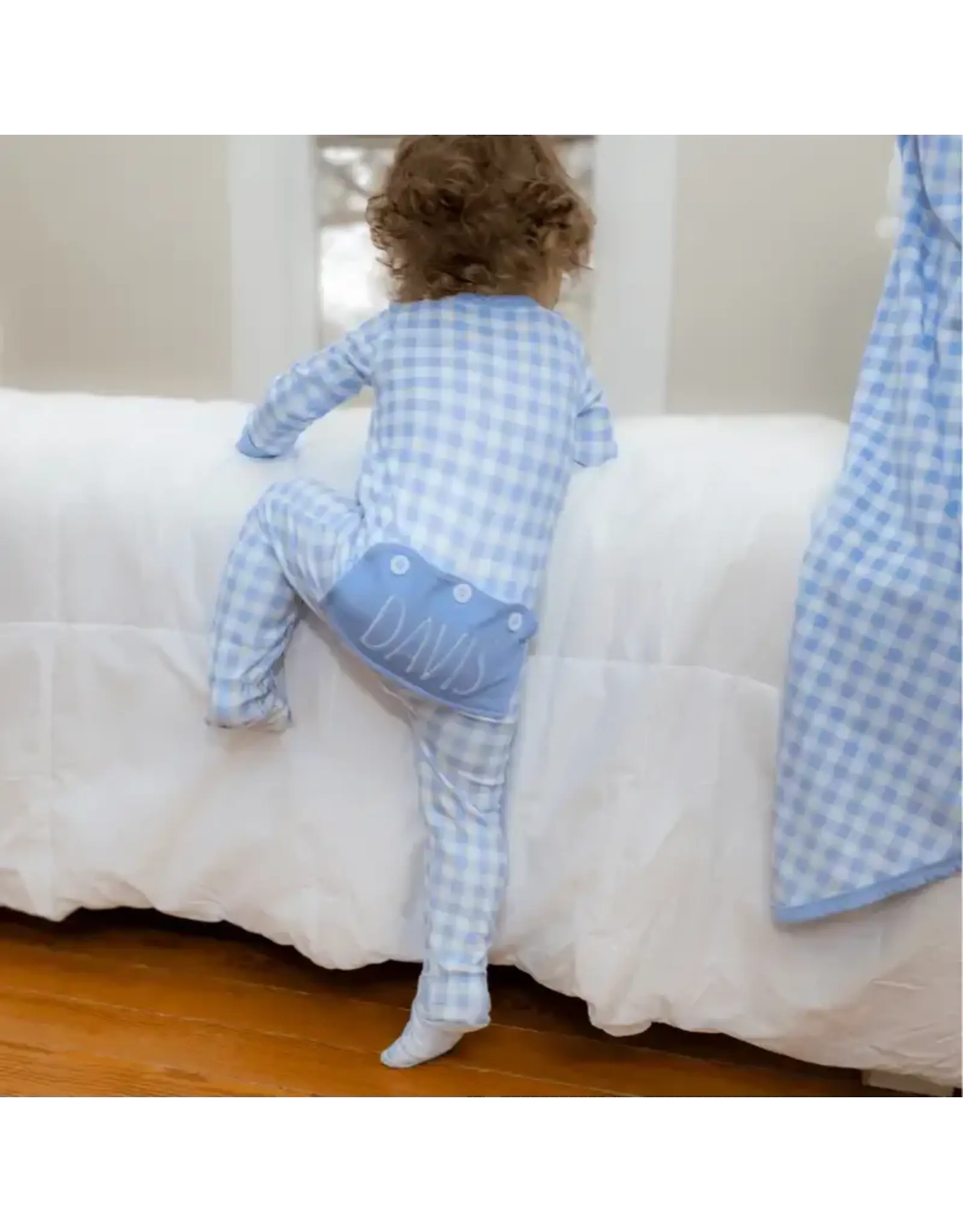 Sugar Bee Clothing Sugar Bee- Blue Gingham Zippy