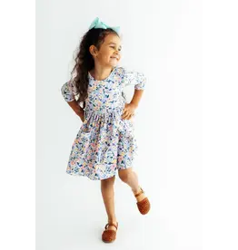 Mila & Rose Mila & Rose- Fall Floral 3/4 Sleeve Pocket Twirl Dress