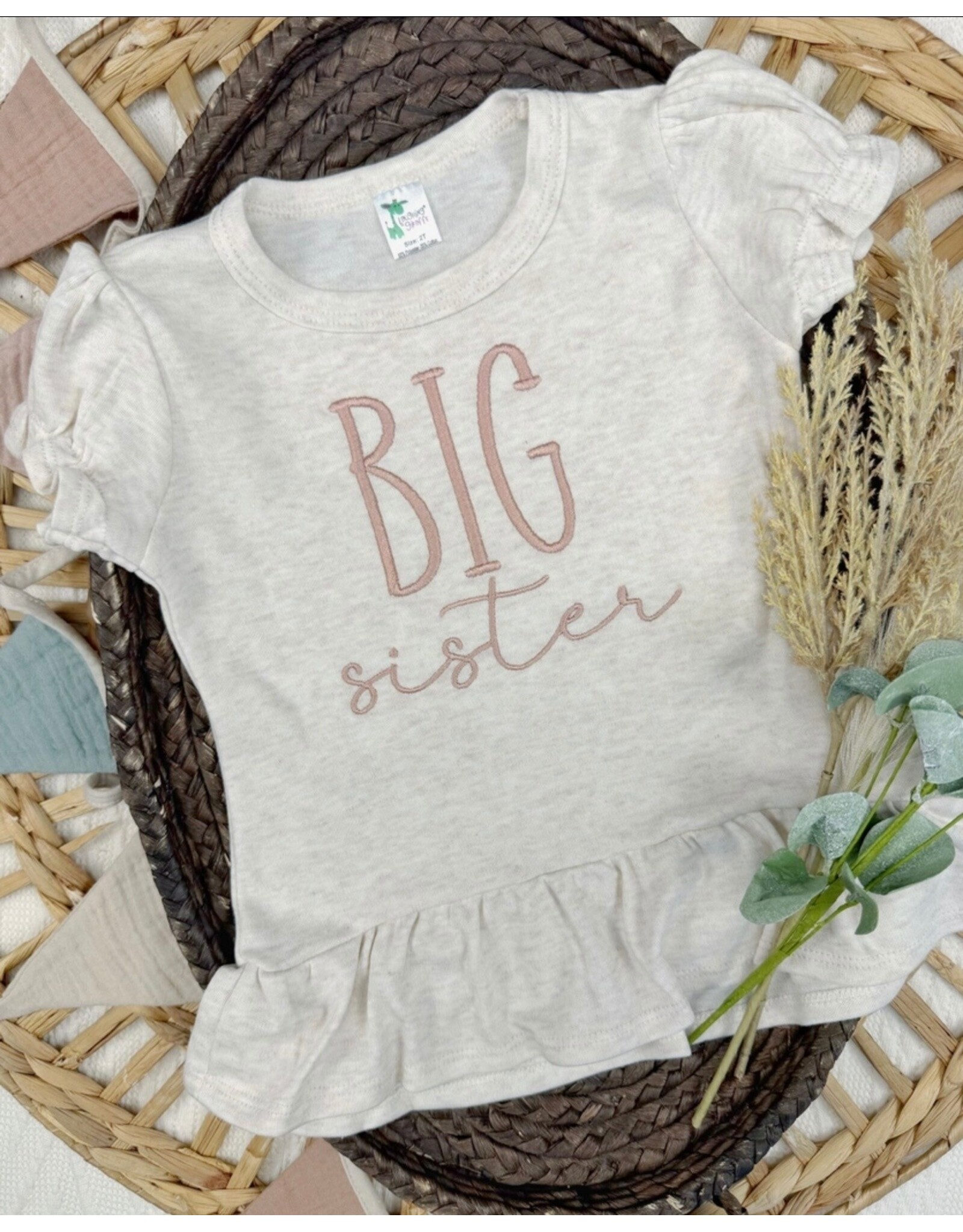 Wonderfully Made Wonderfully Made- Big Sister Ruffle Top