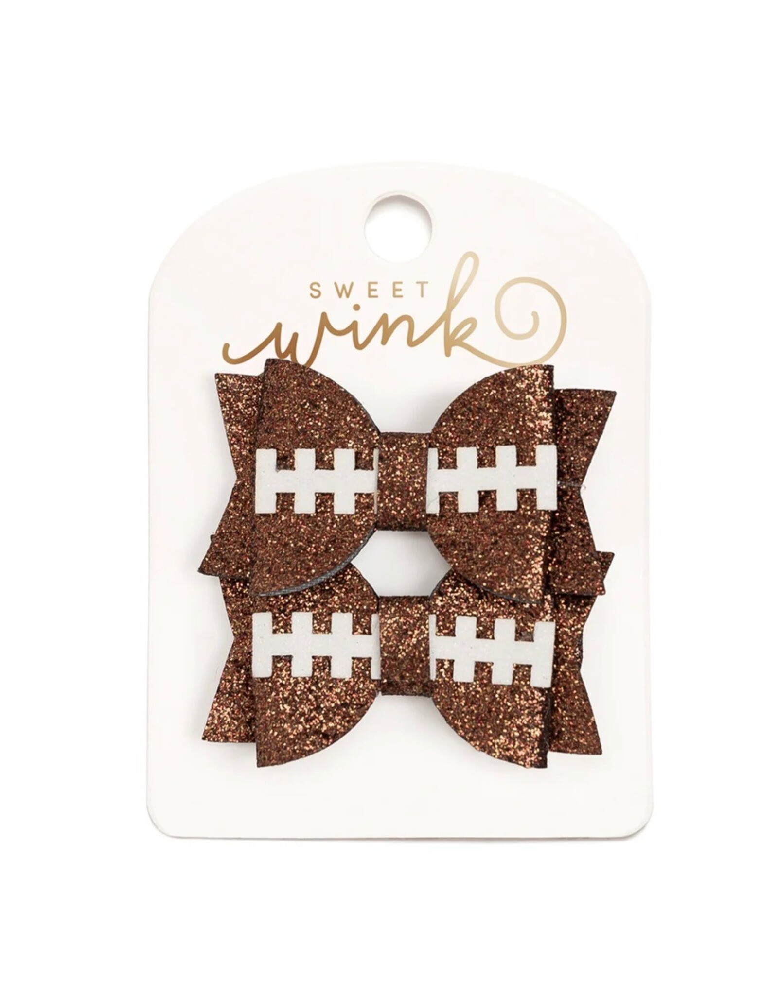 Sweet Wink Sweet Wink- Game Day Glitter Bow Clip Set