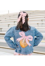 Sweet Wink Sweet Wink- Football Pearl Bow Clip