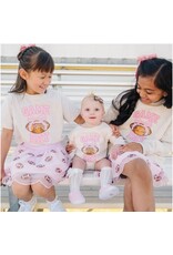 Sweet Wink Sweet Wink- Game Day Sequin Patch S/S Natural Heather TShirt