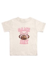 Sweet Wink Sweet Wink- Game Day Sequin Patch S/S Natural Heather TShirt