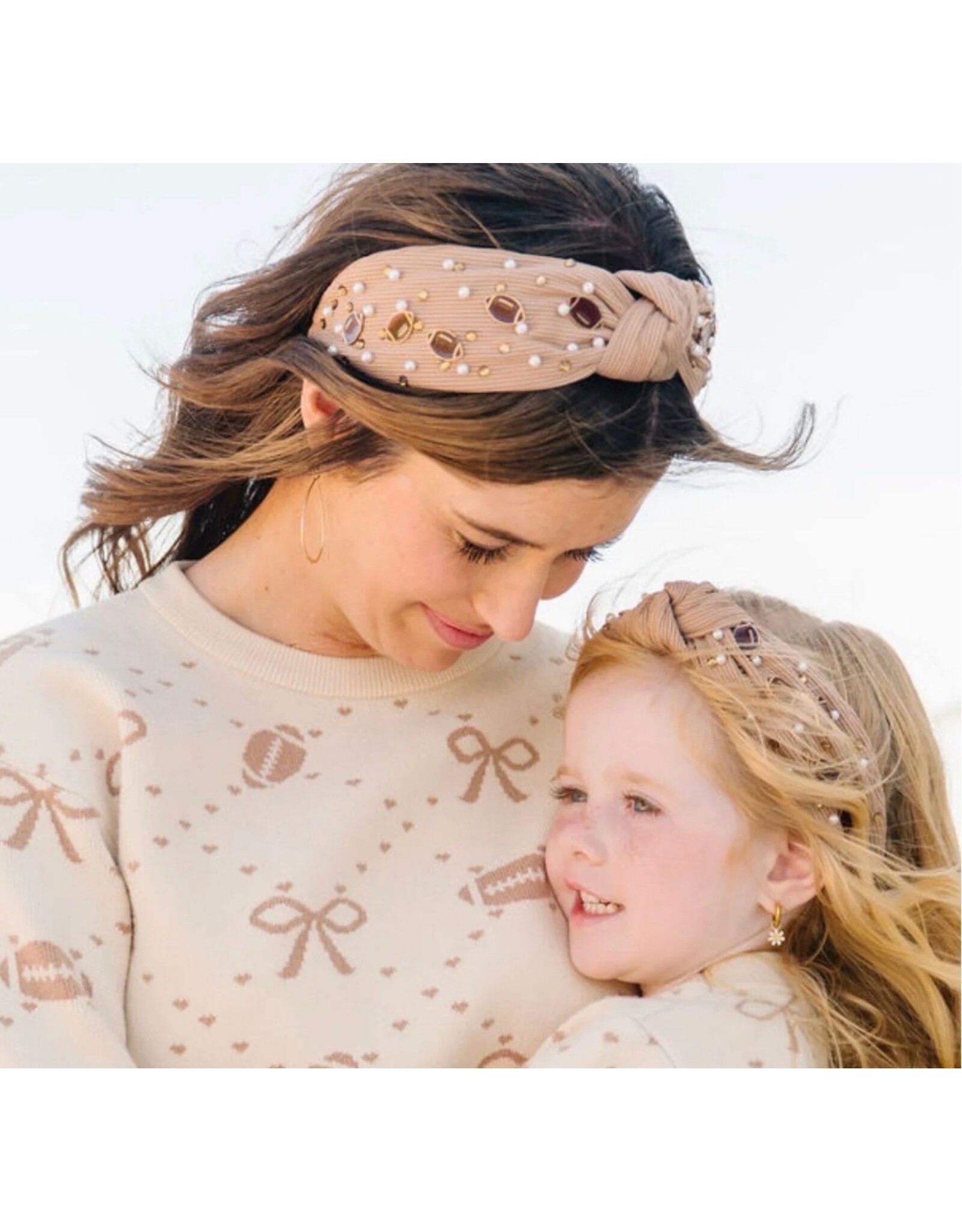 Sweet Wink Sweet Wink- Football Pearl Small Headband