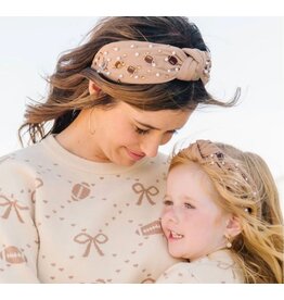 Sweet Wink Sweet Wink- Football Pearl Small Headband
