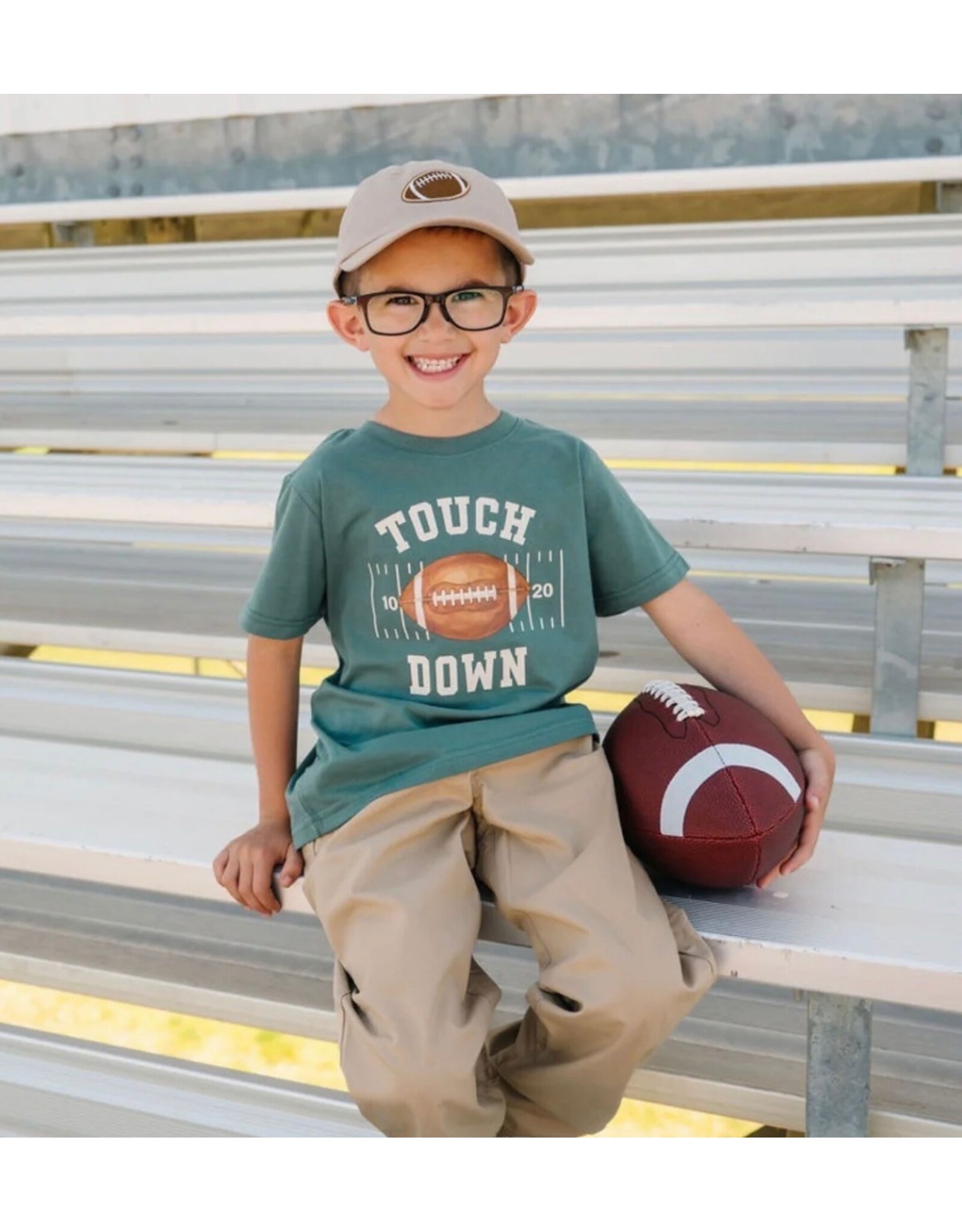 Sweet Wink Sweet Wink- Touchdown S/S Hunter Green TShirt