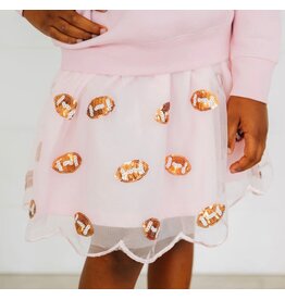 Sweet Wink Sweet Wink- Mini Sequin Footballs Tutu Skirt