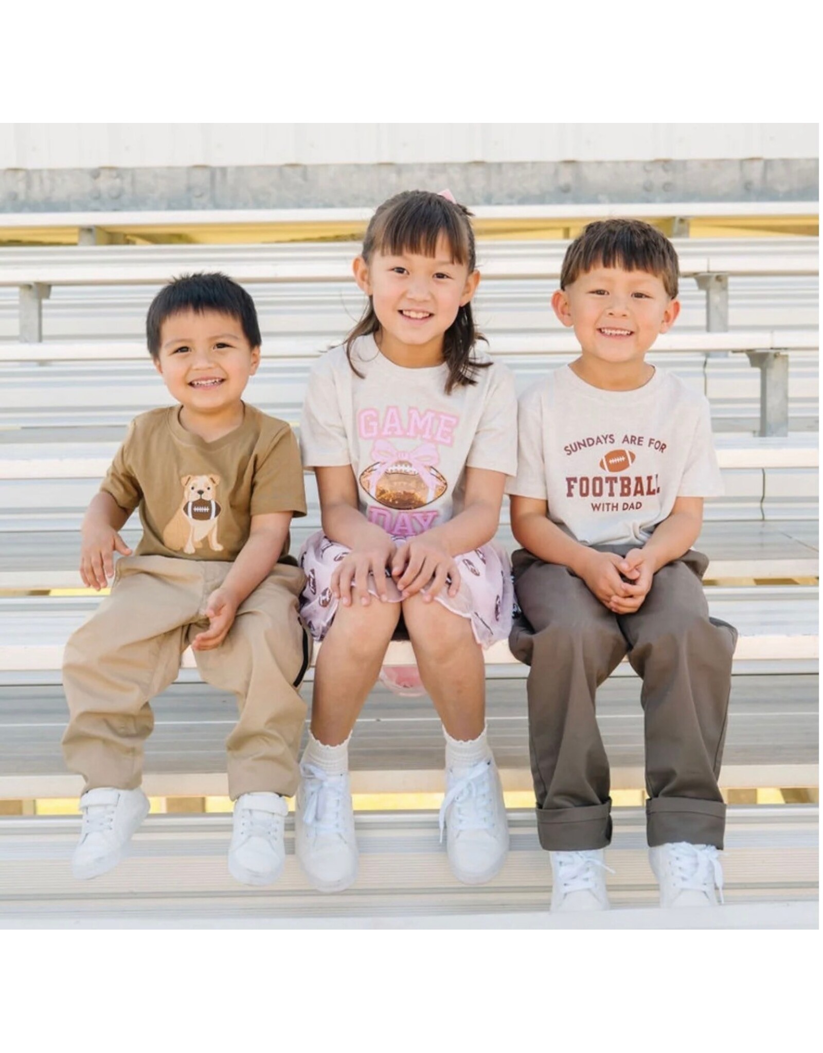 Sweet Wink Sweet Wink- Sundays are for Football S/S Natural TShirt