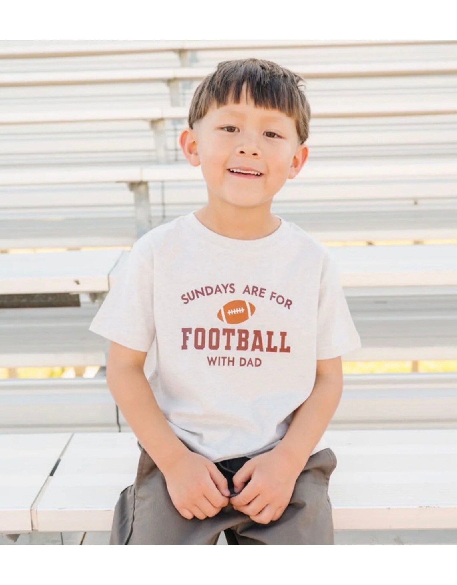 Sweet Wink Sweet Wink- Sundays are for Football S/S Natural TShirt