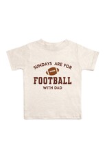 Sweet Wink Sweet Wink- Sundays are for Football S/S Natural TShirt
