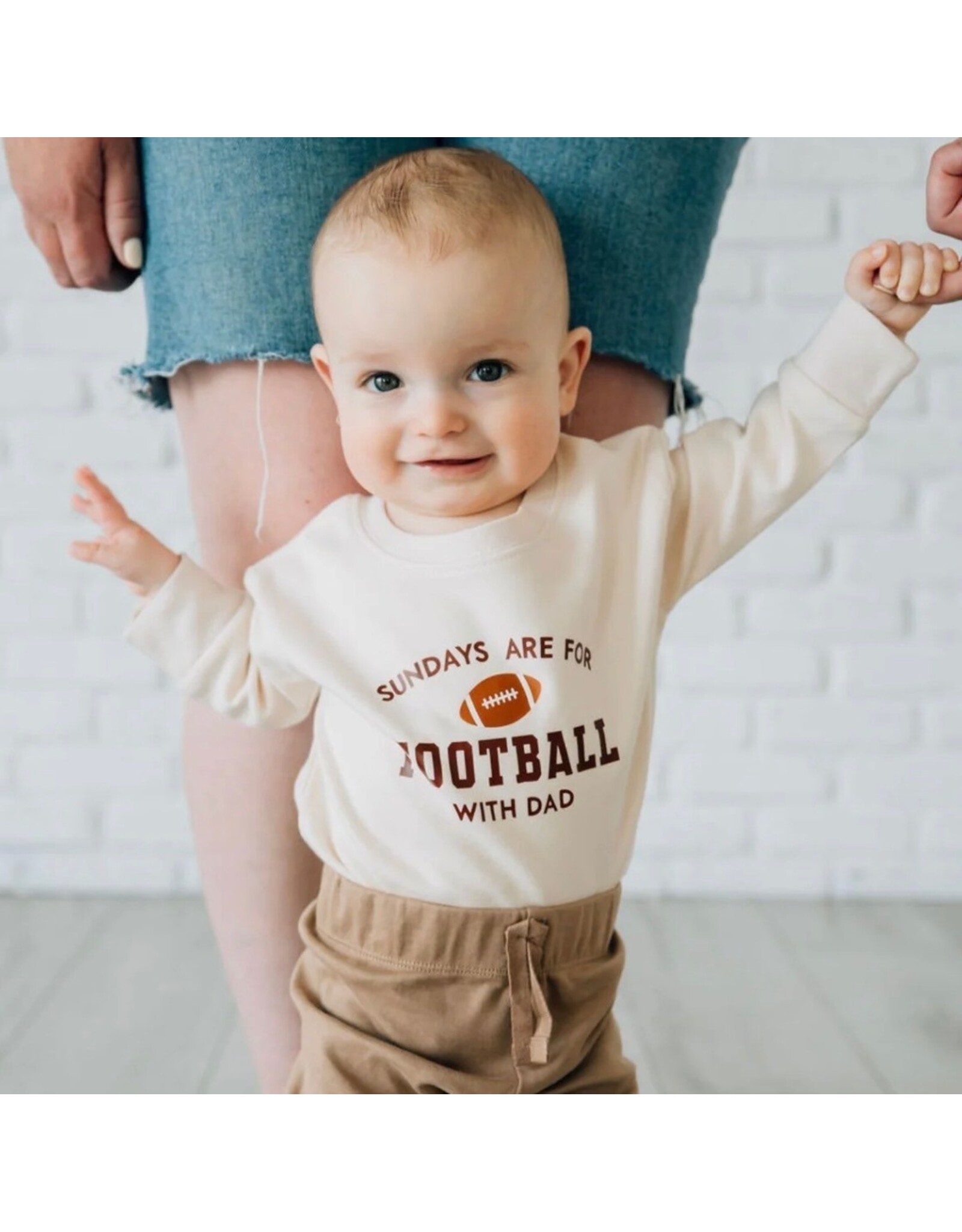 Sweet Wink Sweet Wink- Sundays are for Football S/S Romper