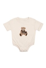 Sweet Wink Sweet Wink- Teddy Bear Patch S/S Romper