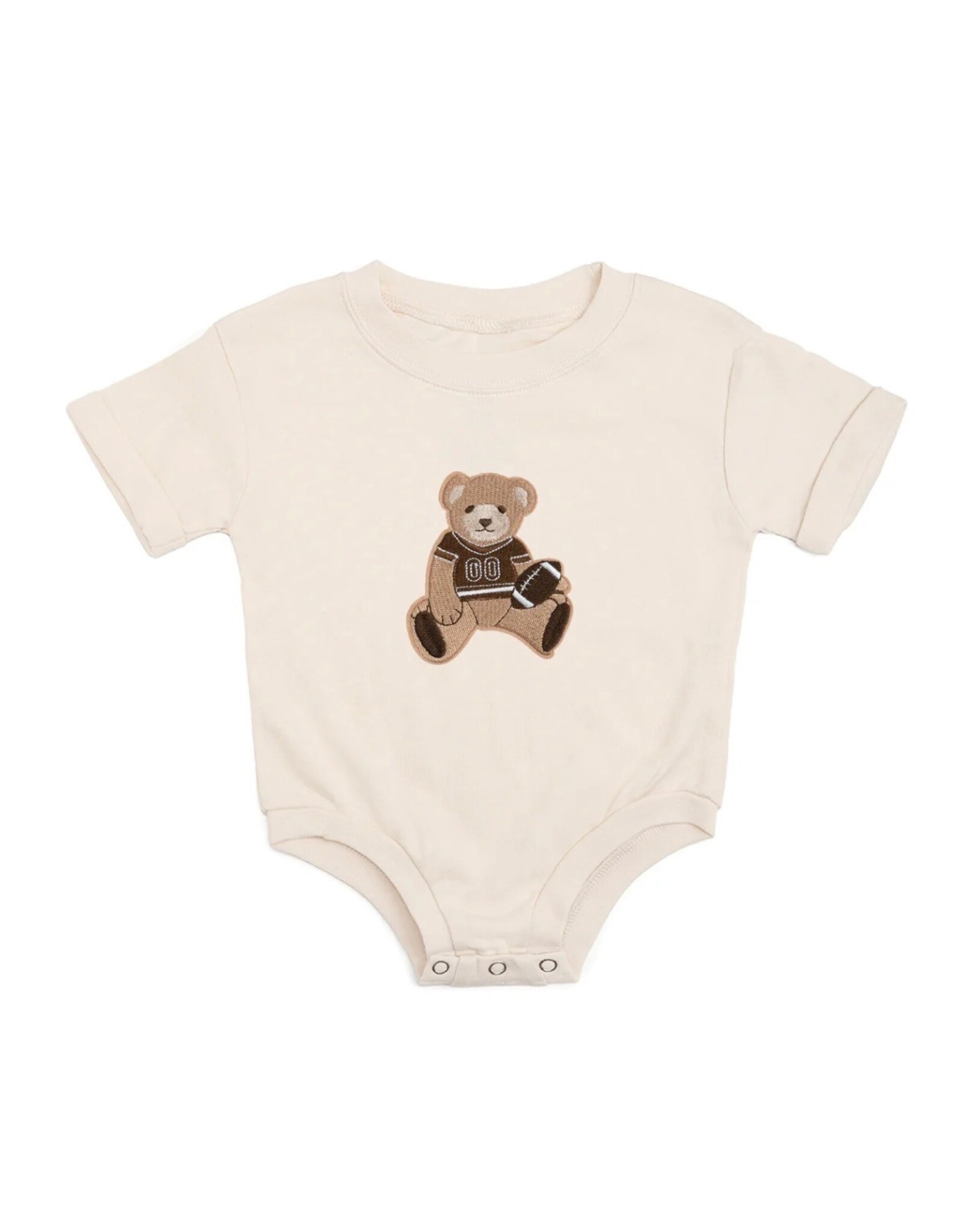 Sweet Wink Sweet Wink- Teddy Bear Patch S/S Romper
