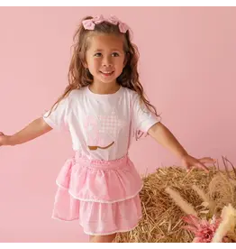 Sweet Wink Sweet Wink- Pink Bandana Western Bow Clip Set