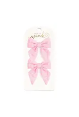 Sweet Wink Sweet Wink- Pink Bandana Western Bow Clip Set