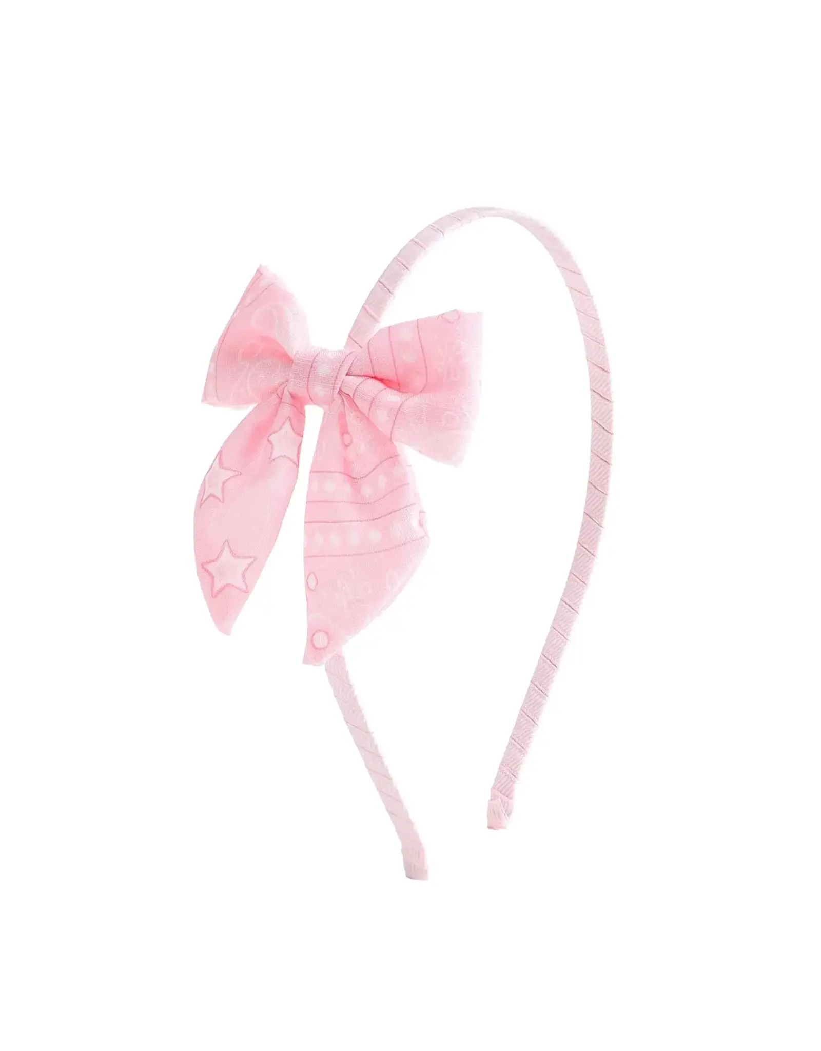 Sweet Wink Sweet Wink- Pink Bandana Western Bow Headband