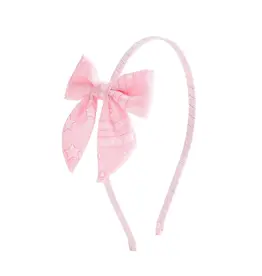 Sweet Wink Sweet Wink- Pink Bandana Western Bow Headband