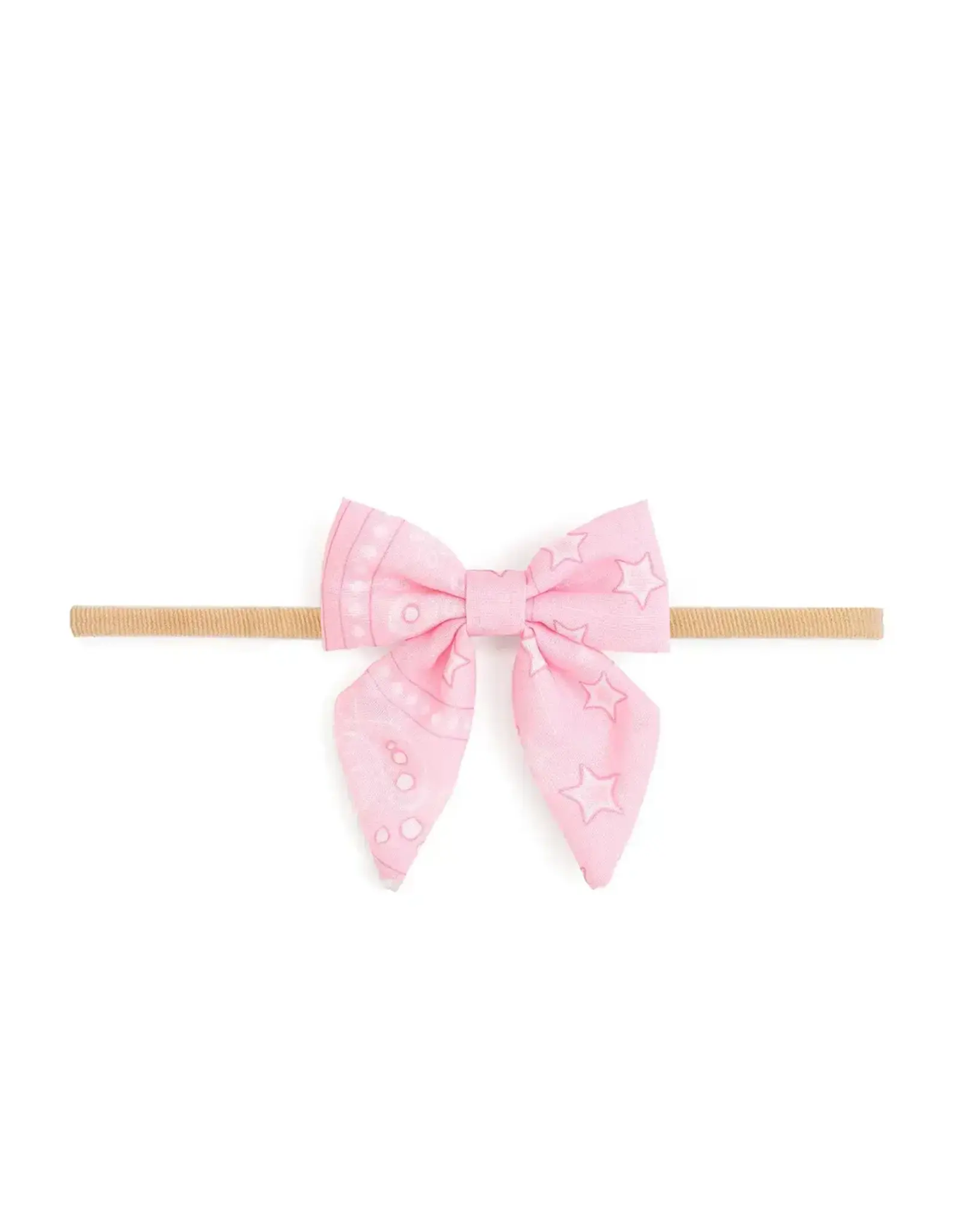 Sweet Wink Sweet Wink- Pink Bandana Western Bow Baby Headband
