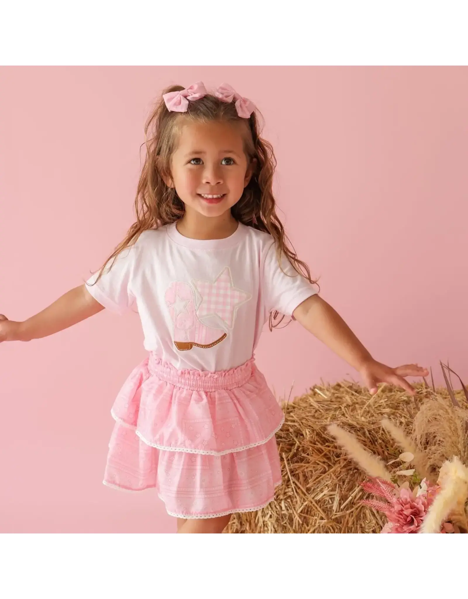 Sweet Wink Sweet Wink- Pink Bandana Western Skort