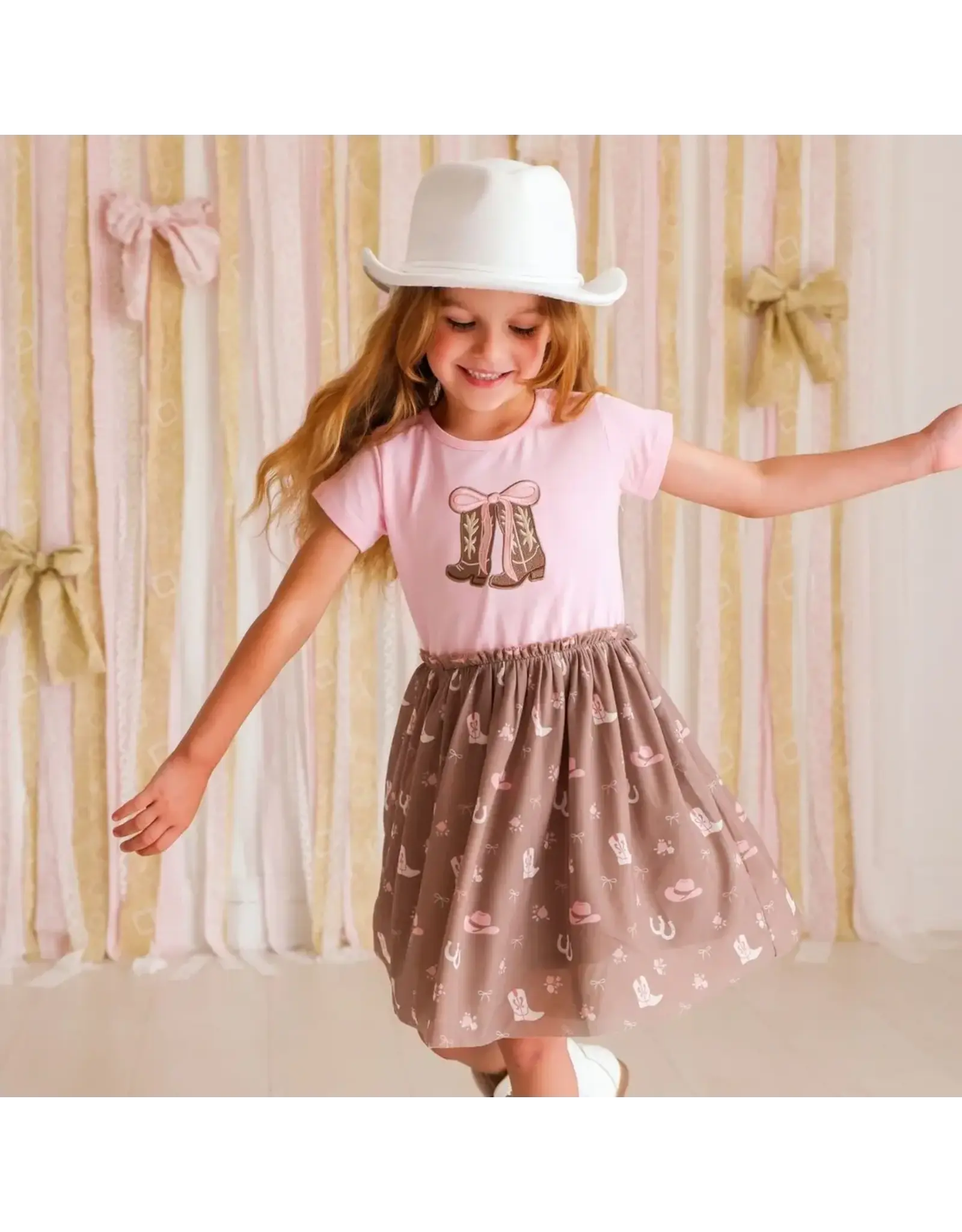 Sweet Wink Sweet Wink- Howdy Darling Western S/S Tutu Dress