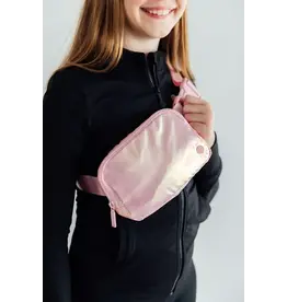 Mila & Rose Mila & Rose- Pink Iridescent Belt Bag