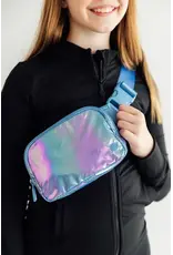 Mila & Rose Mila & Rose- Periwinkle Iridescent Belt Bag