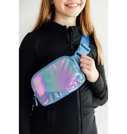 Mila & Rose Mila & Rose- Periwinkle Iridescent Belt Bag