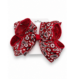 JP- Red Bandana Large Bow