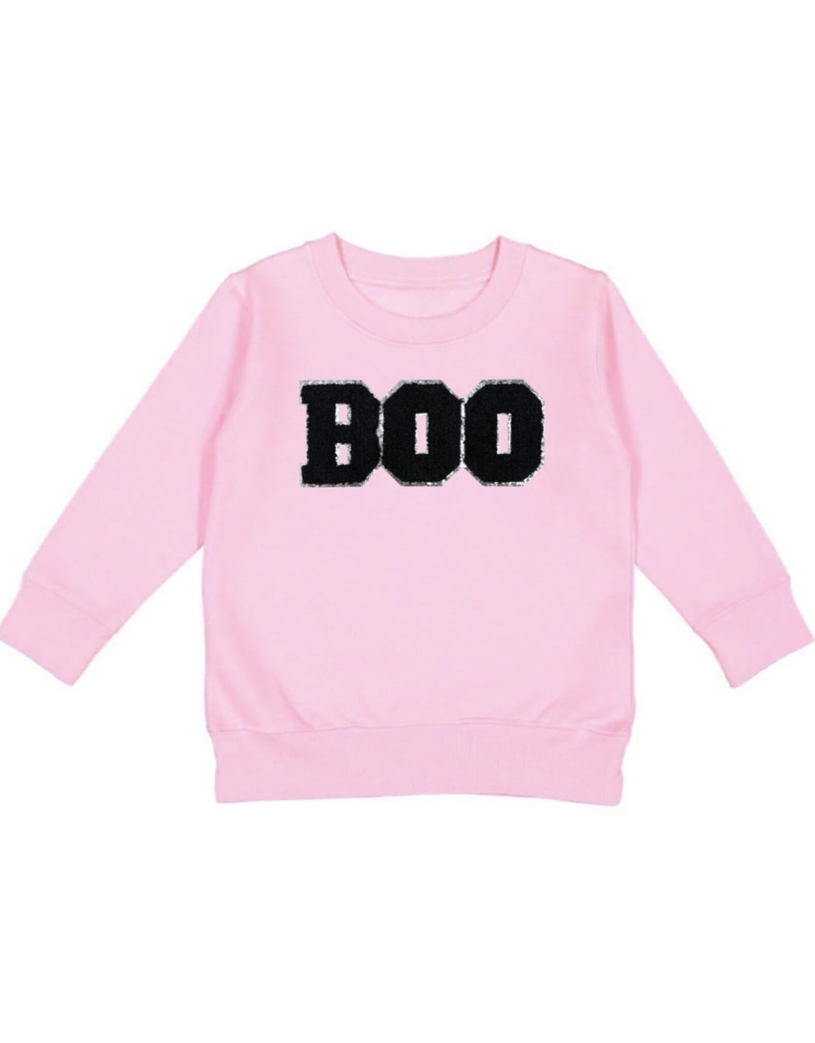 Sweet Wink Sweet Wink- Boo Patch Halloween Pink Sweatshirt