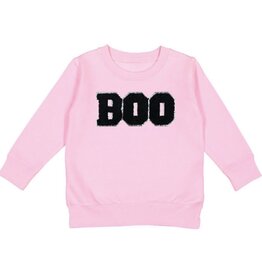 Sweet Wink Sweet Wink- Boo Patch Halloween Pink Sweatshirt