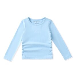 Swoon Baby Swoon Baby- Ocean Blue Ruched Top