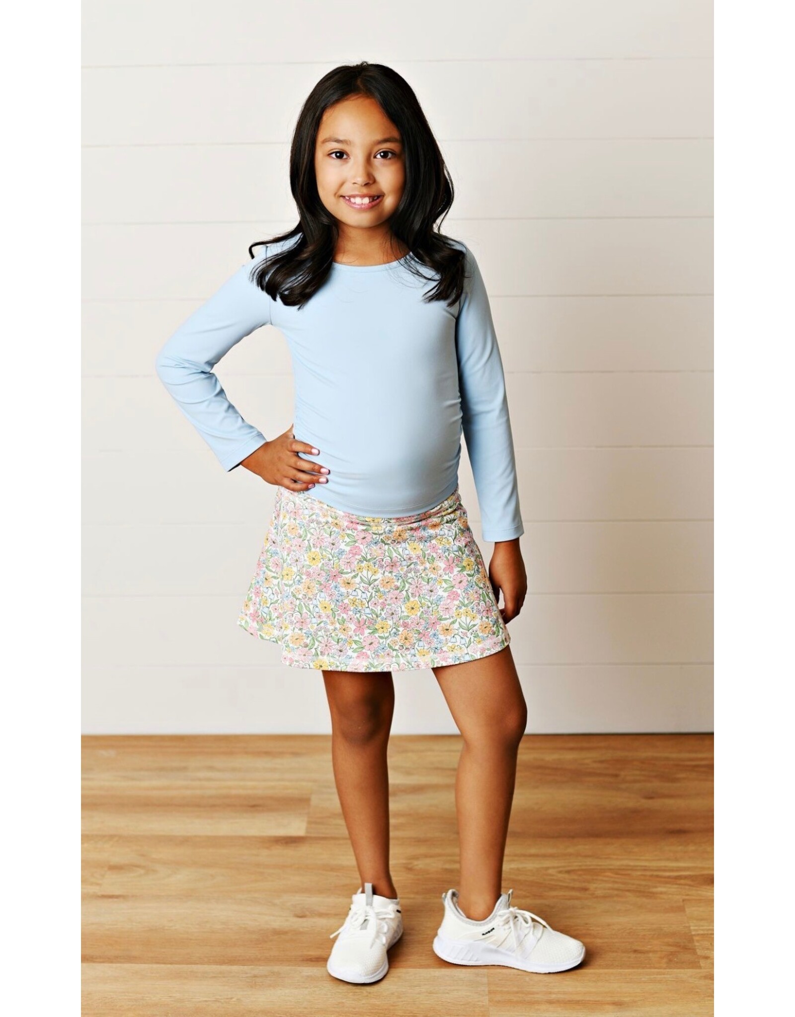 Swoon Baby Swoon Baby- Ocean Blue Ruched Top