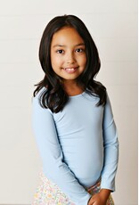 Swoon Baby Swoon Baby- Ocean Blue Ruched Top