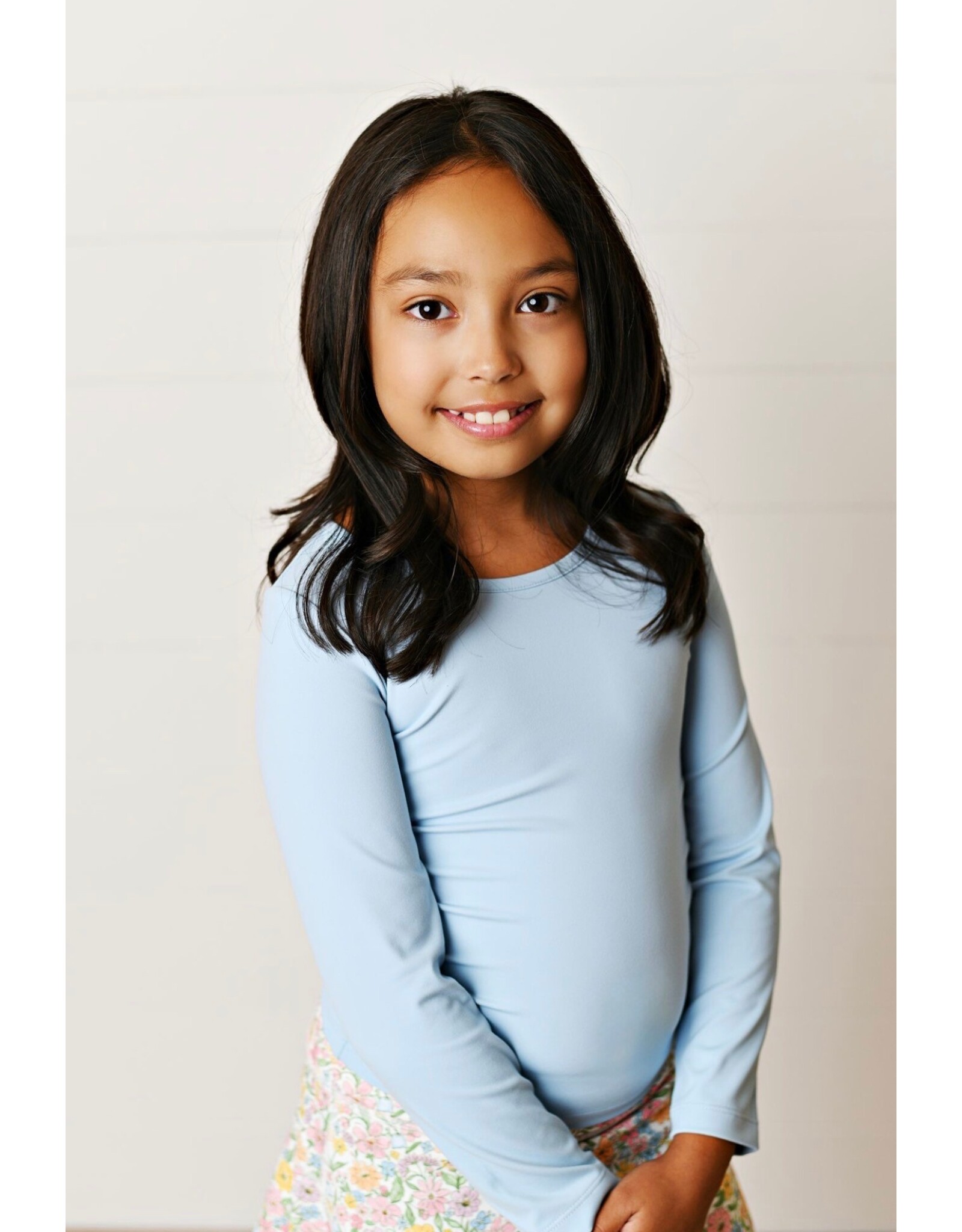 Swoon Baby Swoon Baby- Ocean Blue Ruched Top