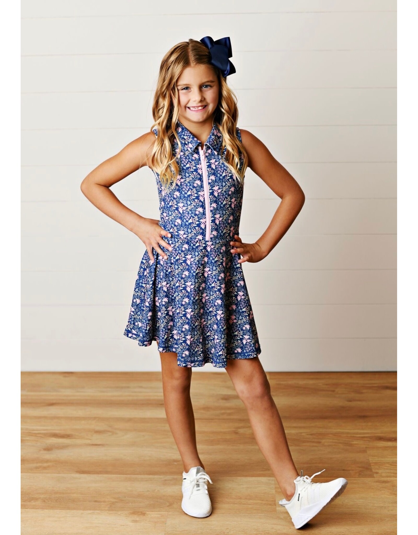 Swoon Baby Swoon Baby- Navy Ditsy Floral Active Dress