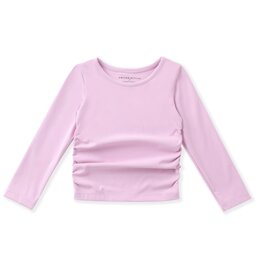 Swoon Baby Swoon Baby- Bubblegum Pink Ruched Top