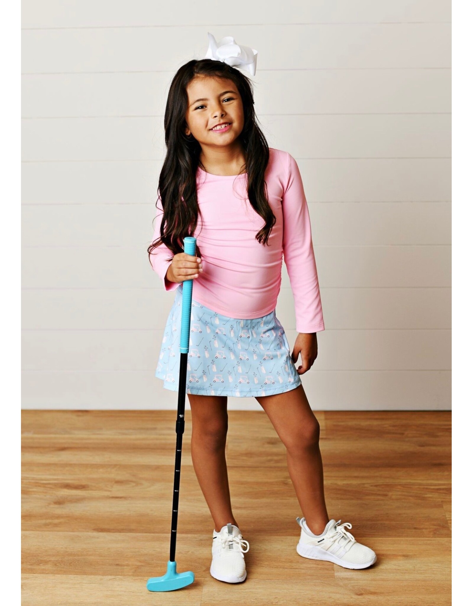 Swoon Baby Swoon Baby- Blue Fairway Tennis Skort