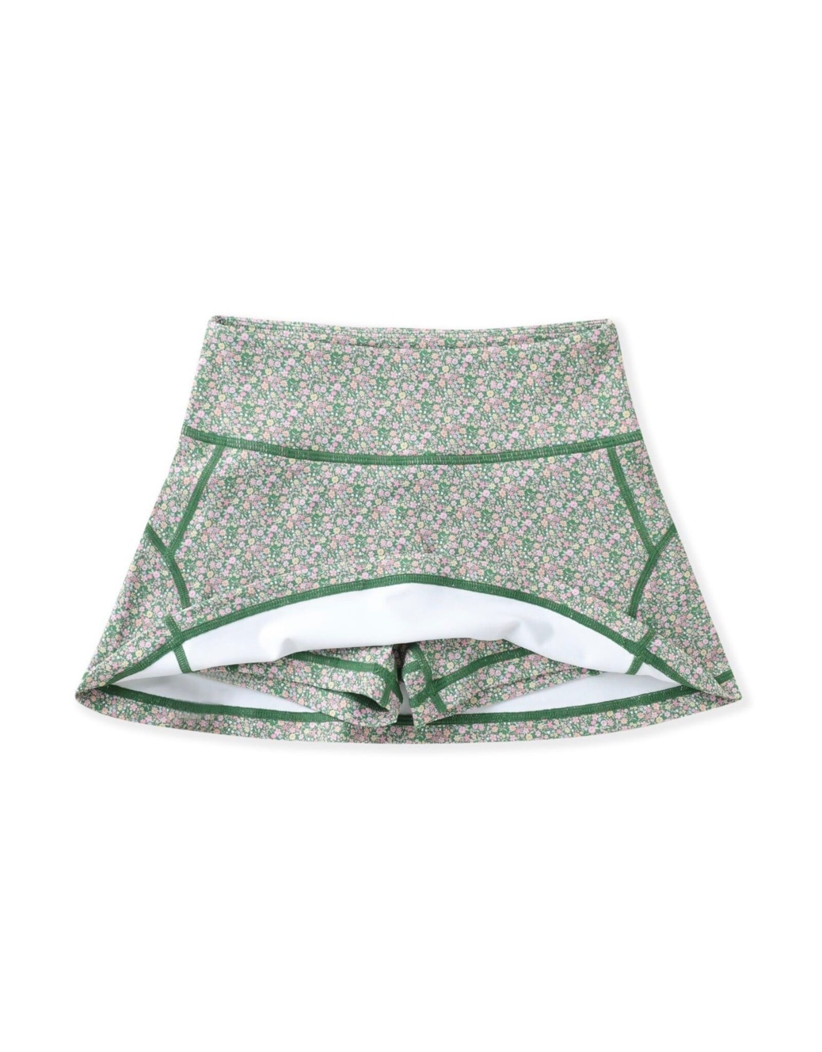 Swoon Baby Swoon Baby- Olive Ditsy Floral Tennis Skort