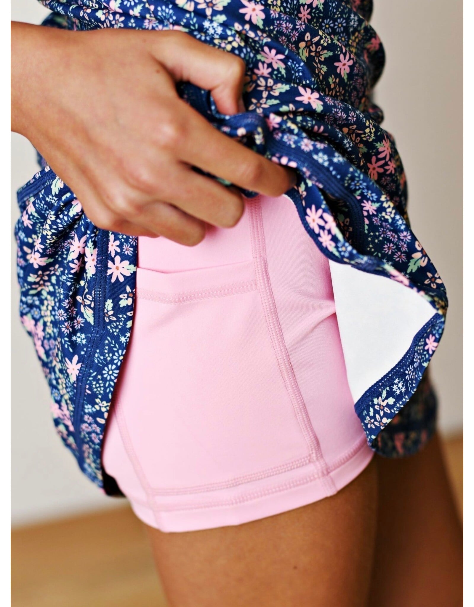 Swoon Baby Swoon Baby- Navy Ditsy Floral Tennis Skort