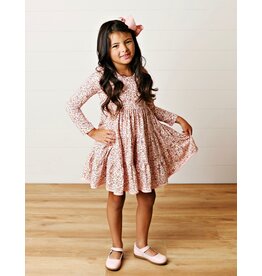 Swoon Baby Swoon Baby- Mauve Floral Tier Dress
