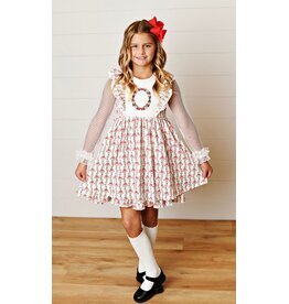 Swoon Baby Swoon Baby- Garland Bows Pinafore Dress