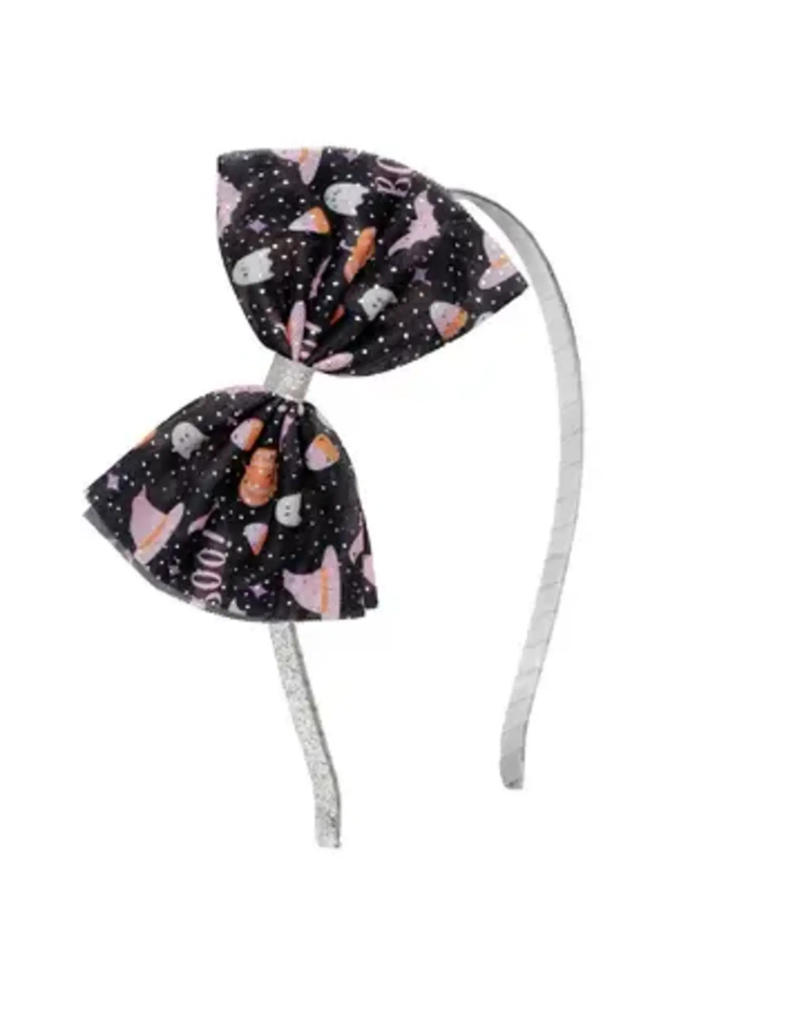 Sweet Wink Sweet Wink- Boo Tulle Bow Hard Headband