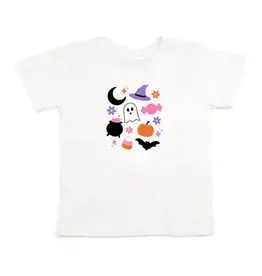 Sweet Wink Sweet Wink- Halloween Fun TShirt: White